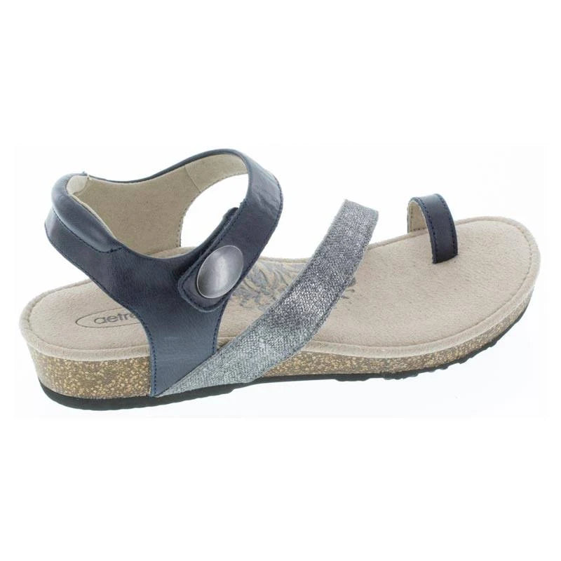 Navy Leather Shoes Z3174