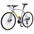 Silver 700C Hybrid Bike with Double Disc Brake V48384