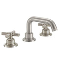 Widespread Lavatory Faucet with ZeroDrain and Knurl Handle - Antique Nickle Flat W83316