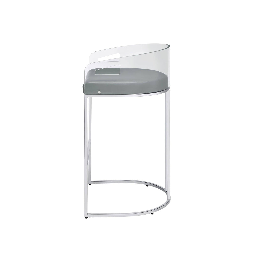 Grey Bar Stool Set of 2 M919248