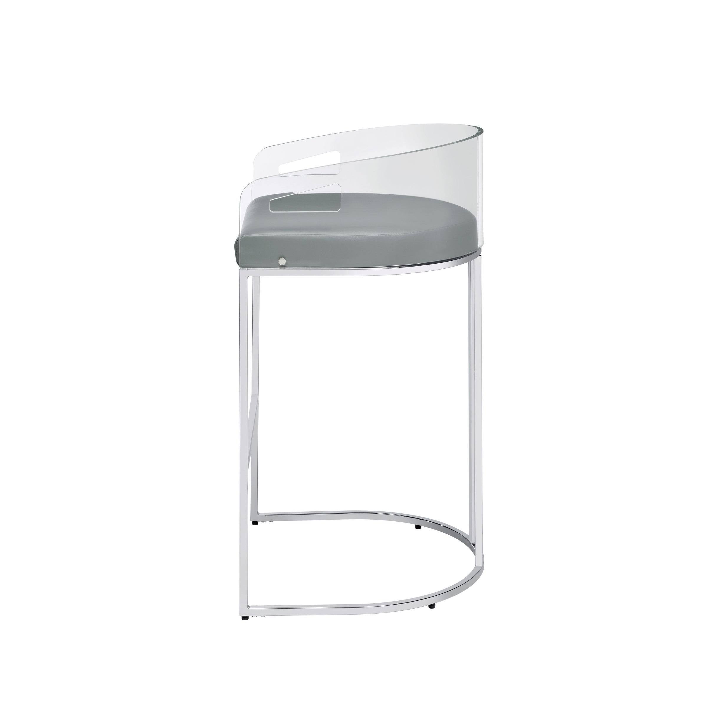 Grey Bar Stool Set of 2 M919248