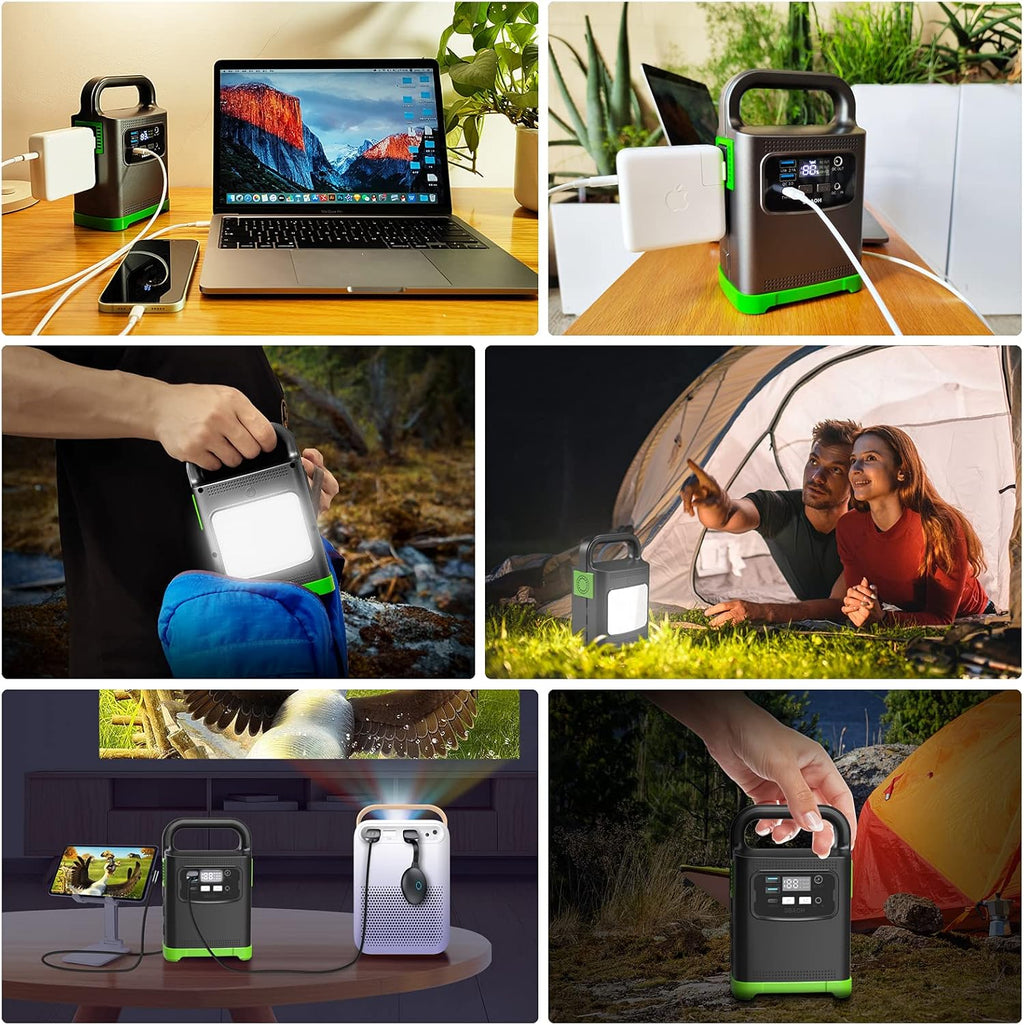 80W AC Outlet Portable Power Station with LED Light J57631
