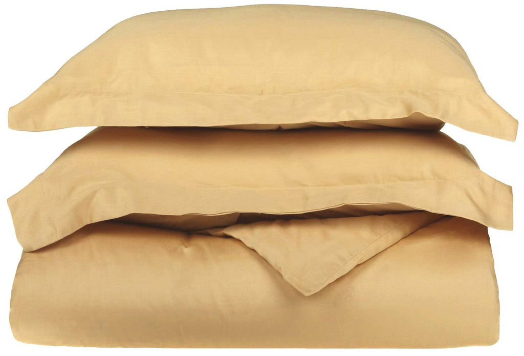 Lilac Full/Queen Solid Cotton Duvet Cover Set J278