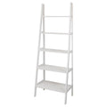 5 Shelf Ladder Bookcase White X3752
