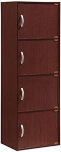 4 Shelf 4 Door Bookcase in Mahogany H312520