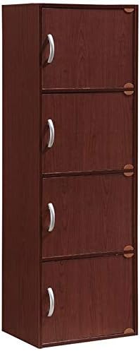 4 Shelf 4 Door Bookcase in Mahogany H312520