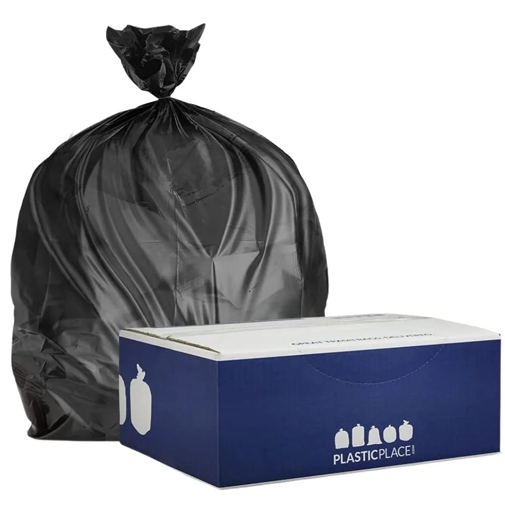 Black High Density Trash Bags, Case of 250 O4017