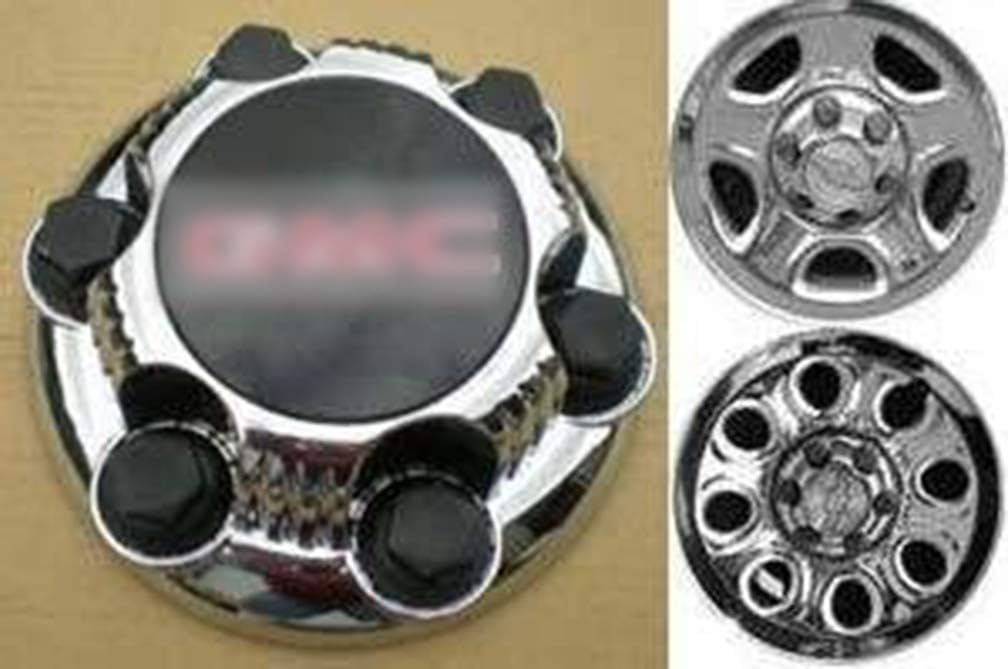 4X Set of 4 Chrome 6 Lug Center Caps Hubcaps for 16 17 Wheels L74562