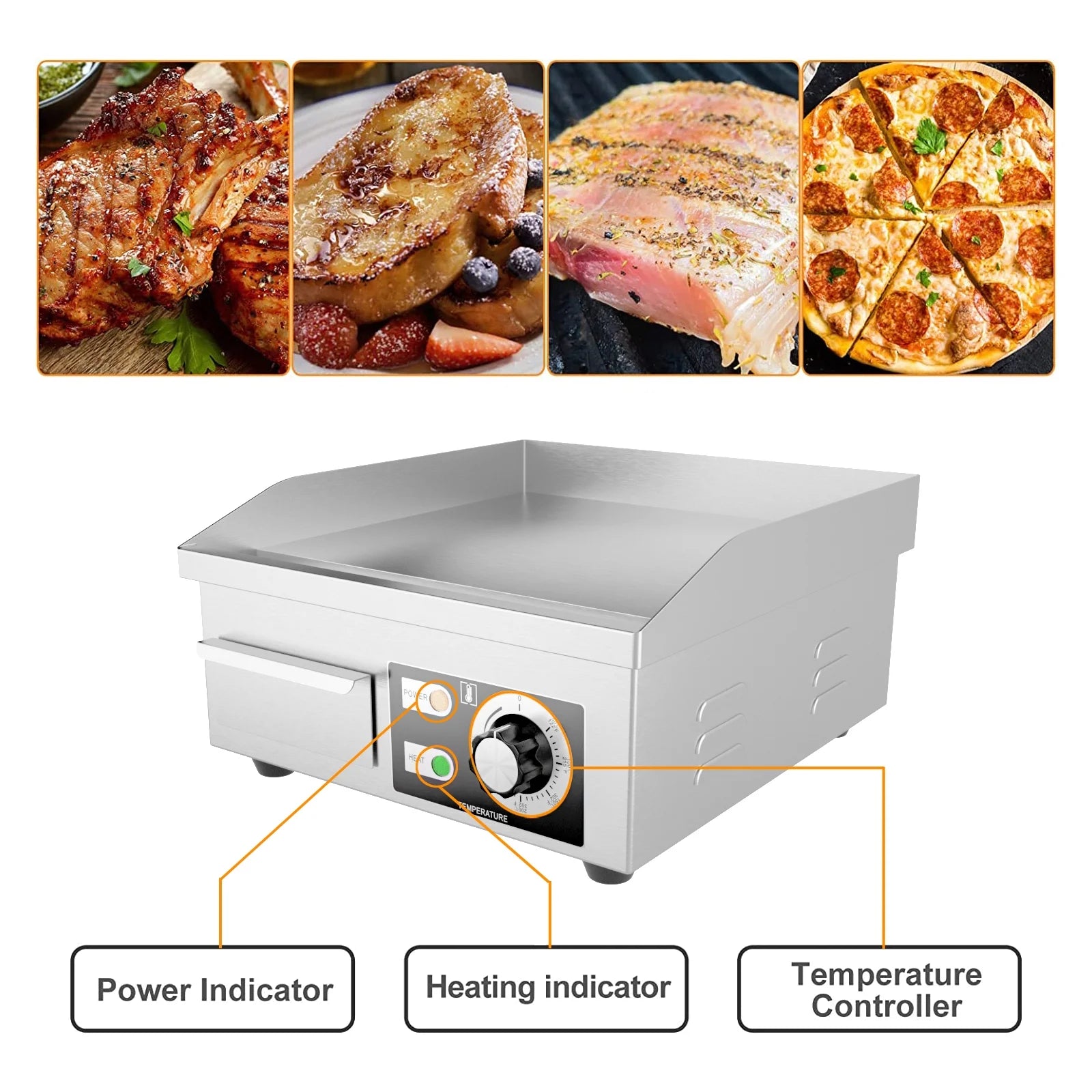 Cast Iron Electric Griddle X339