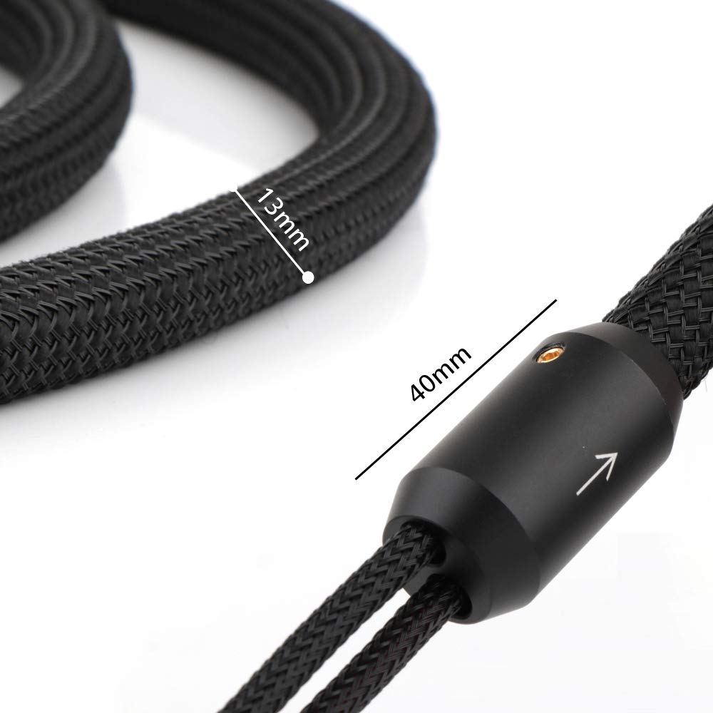 OFC Copper Speaker Cables with Banana Plugs and Gold Plated Connectors J11658
