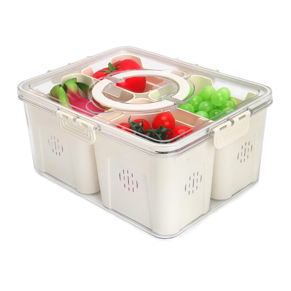 Storage Containers with Lid and Handle, 4 Removable Colanders B207424