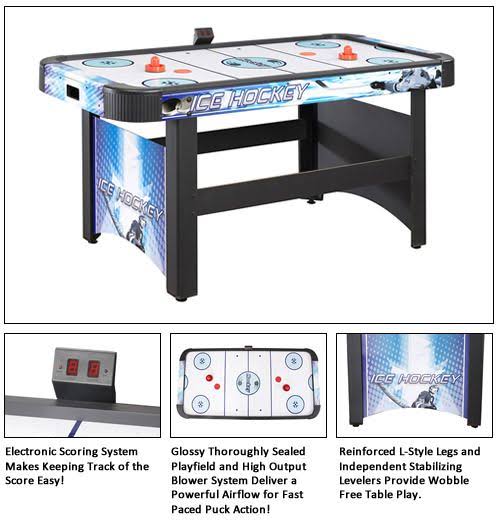 5 ft. Air Hockey Table with Electronic Scoring I96490