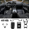 Gear Shift Panel Cover Trim Center Console Cup Holder Panel Frame Cover for Toyota Rav4 2019 2020 2021 2022 Glossy Carbon Fiber Pattern U1344
