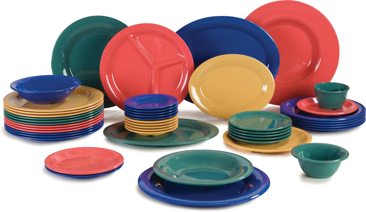 Black Melamine Narrow Rim Pie Plate Q8433