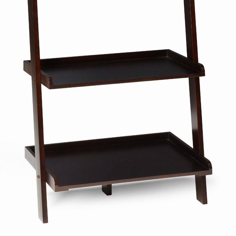 Espresso 5-Shelf Bookshelf Ladder E6142