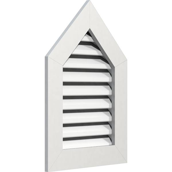 Peaked Top Gable Vent with 1 inch Frame K4730