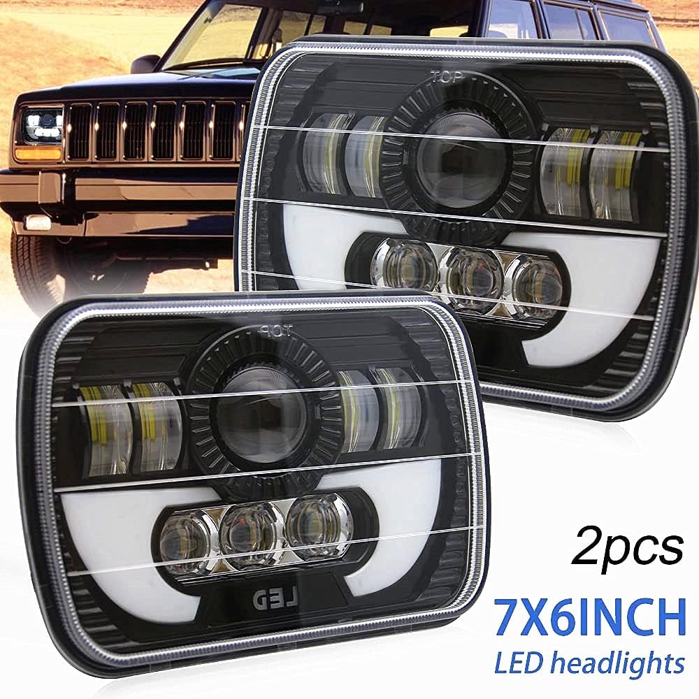 LED Headlights Sealed Beam H4 High Low Beam DRL H6054 Replacement, Pack of 2 M315