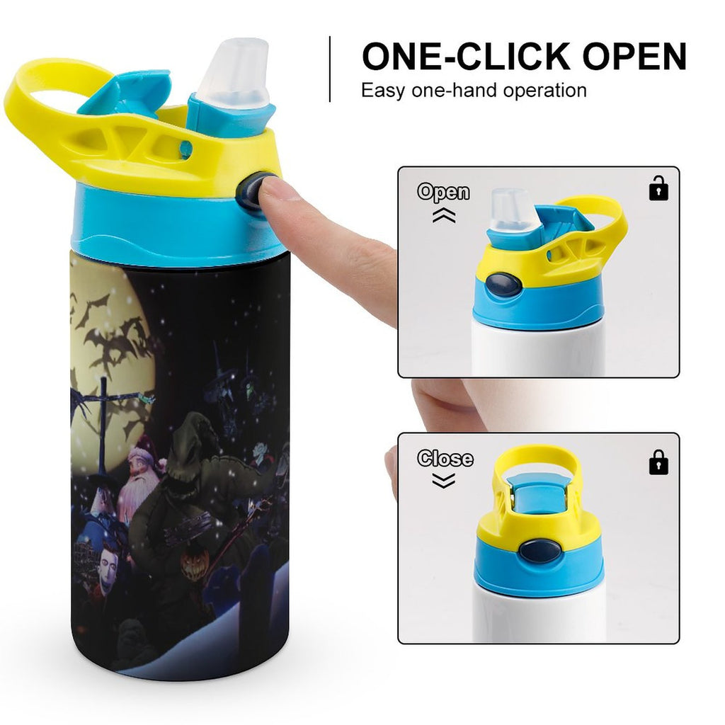 Insulated Stainless Steel Water Bottle with Straw Q996