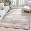 Beige Geometric Area Rug E77183