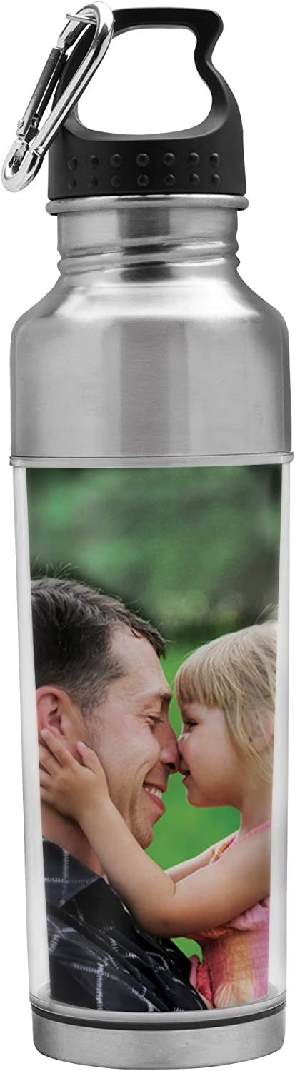 15 oz Stainless Steel Photo Water Bottle Pack of 24 Z8887
