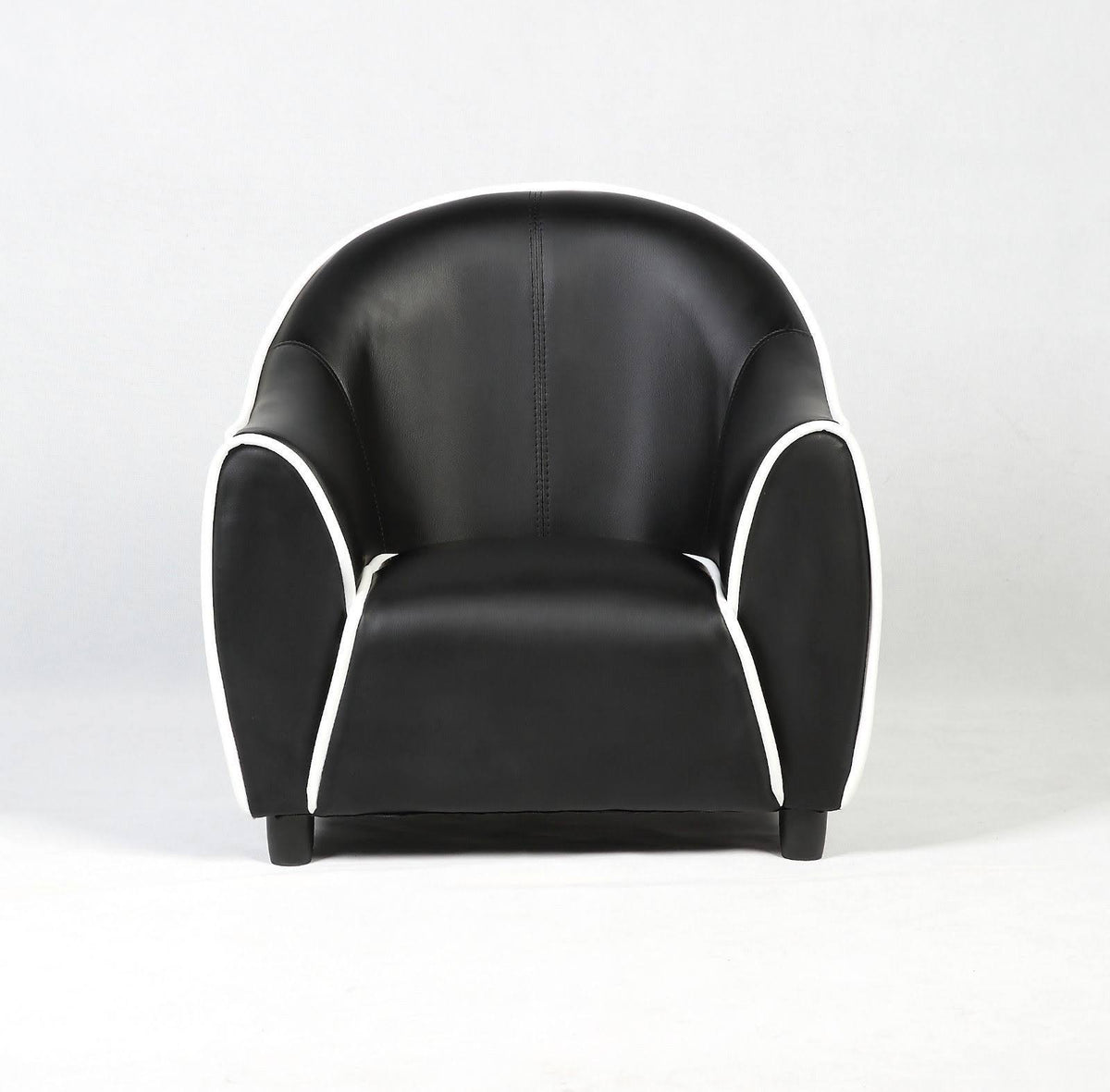 Black Kids Sofa Armrest Chair Couch O4423
