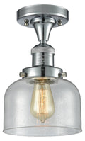 Large Bell 1 Light Semi-Flush Mount E4553