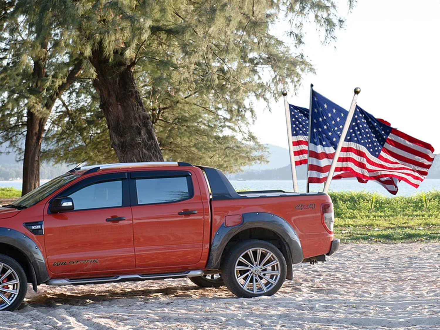 Trailer Hitch Mount Flag Pole Holder with Bolts L183770