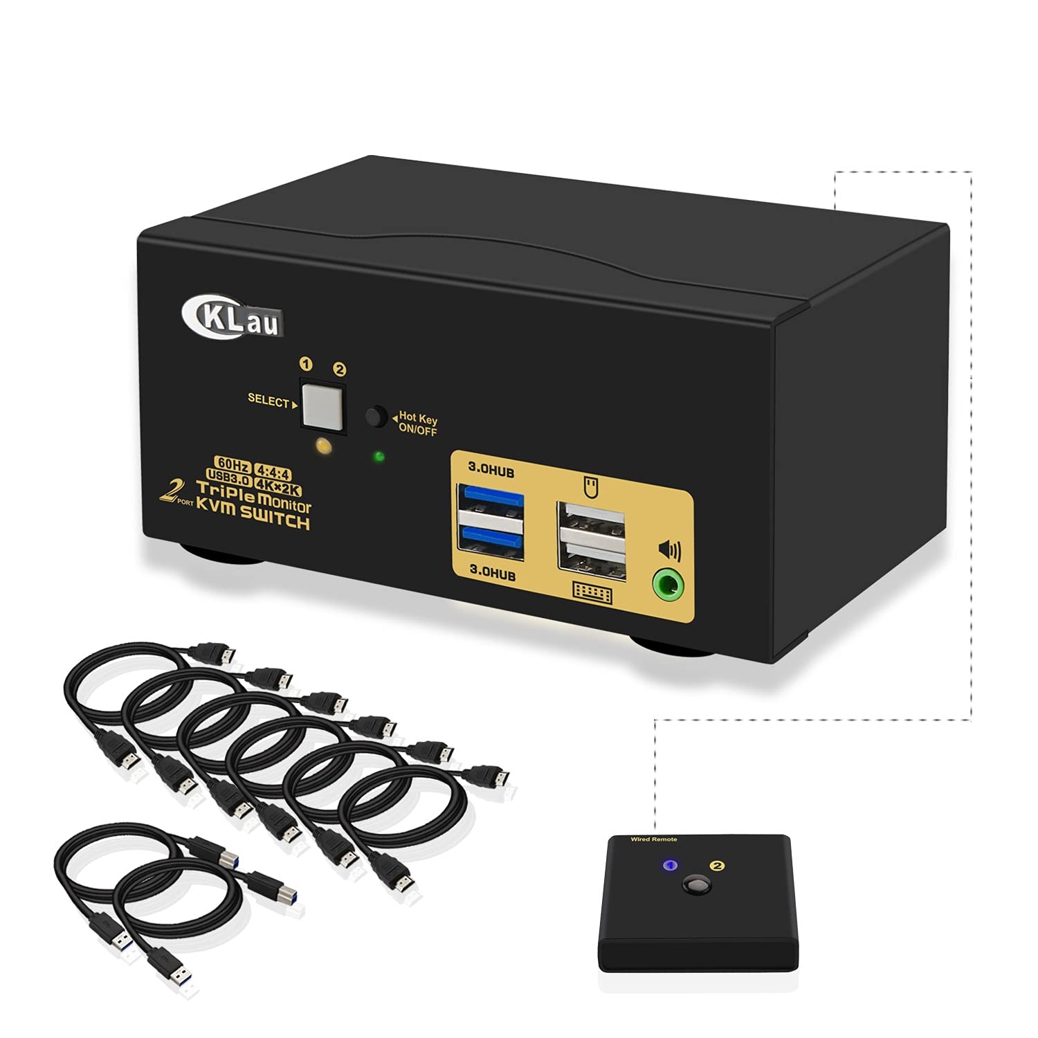 2 Port USB HDMI KVM Switch with Audio J455908