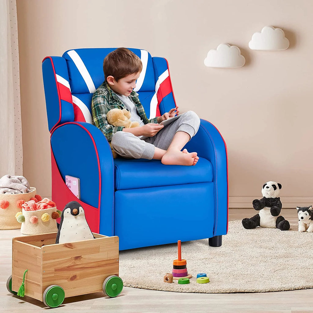 Kids Recliner Gaming Chair with Side Pocket V722