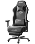 PU Leather Gaming Chair with Footrest and Lumbar Support Pillow W2509