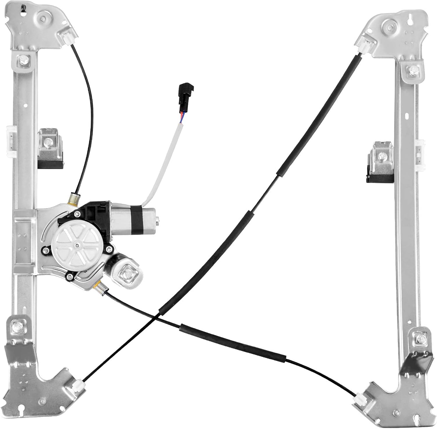 Front Driver Side Power Window Regulator with Motor Pack of 2 W98311
