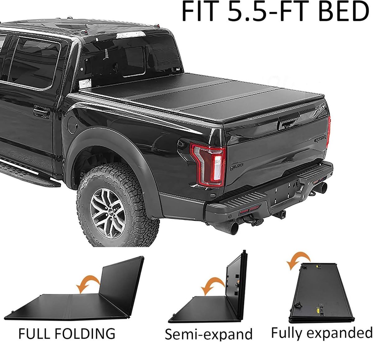 Soft Roll Up Tonneau Cover Black Truck Bed Covers C6431