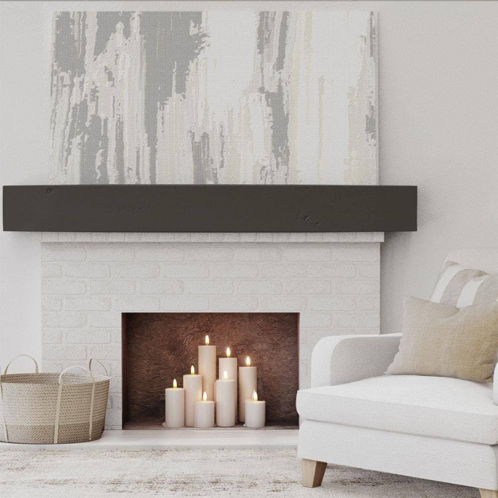Knotty Pine Faux Wood Fireplace Mantel D8313