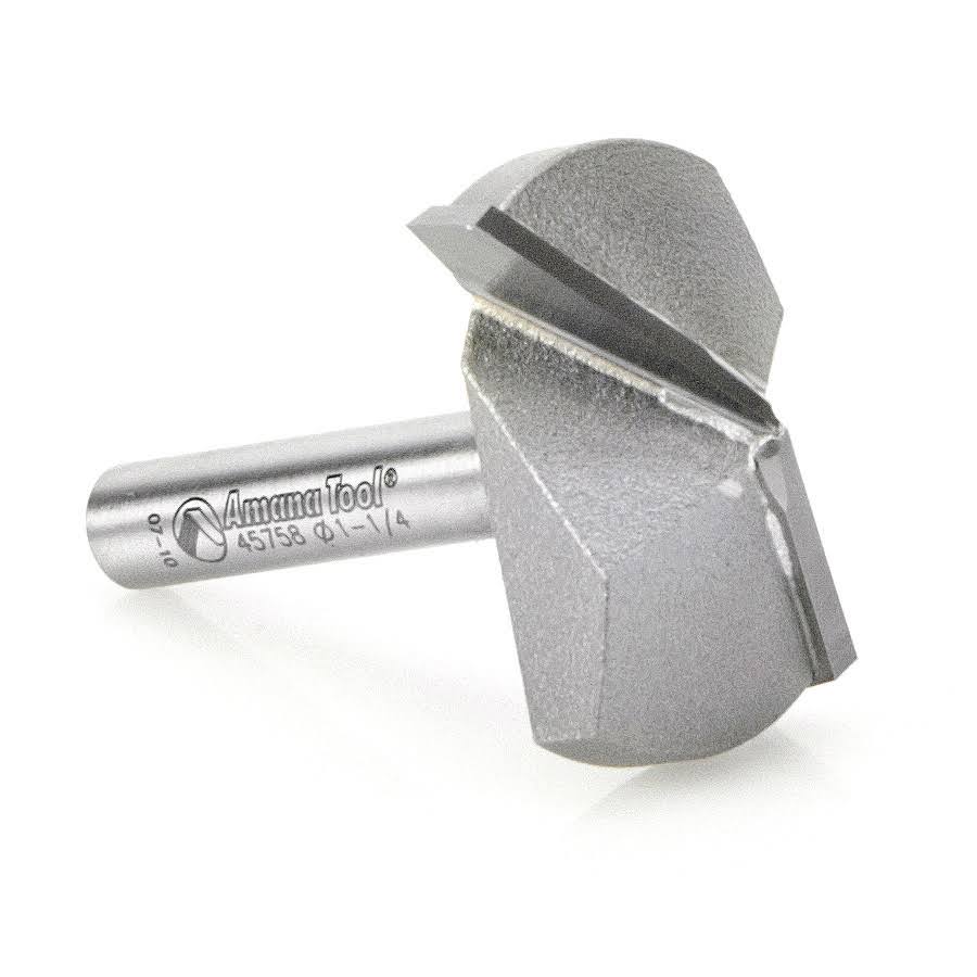 Carbide Tipped V-Groove 130 Deg x 1-1/4 Dia x 31/64 x 1/4 inch Shank C613