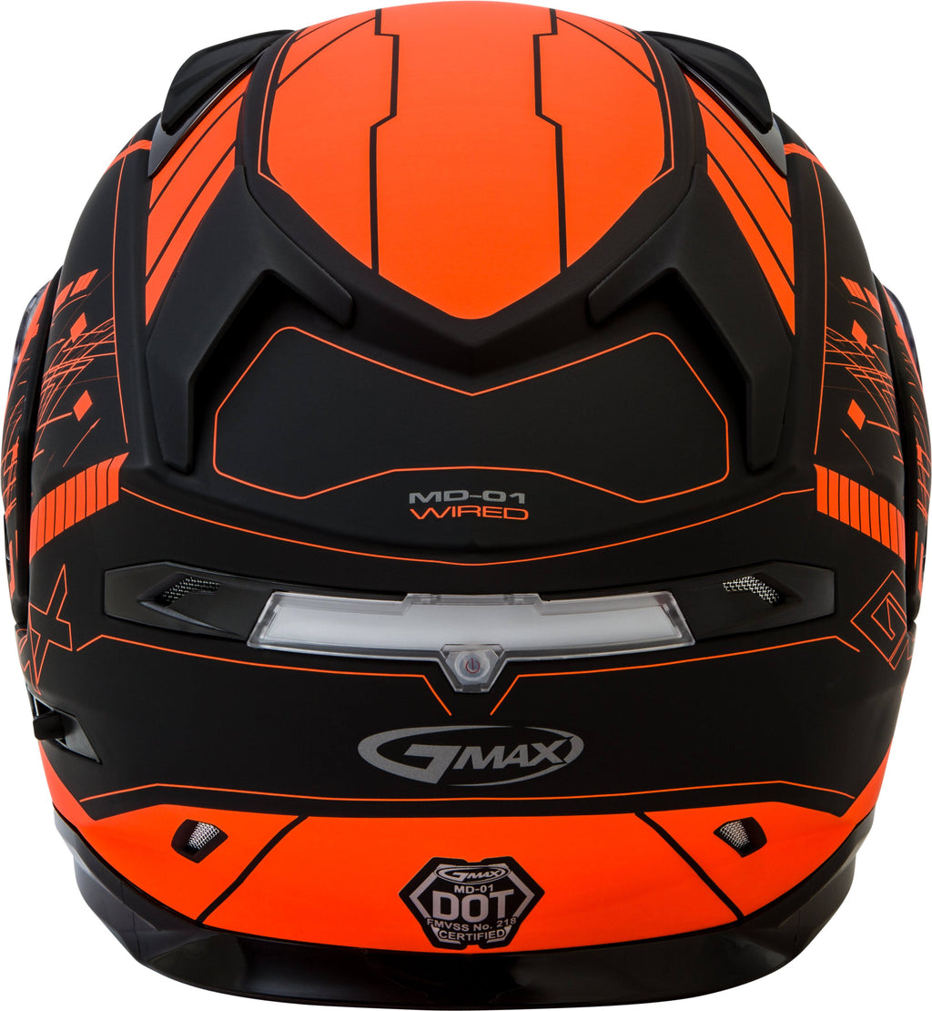 Modular Wired Snow Helmet Black/Neon Orange Medium Z457156