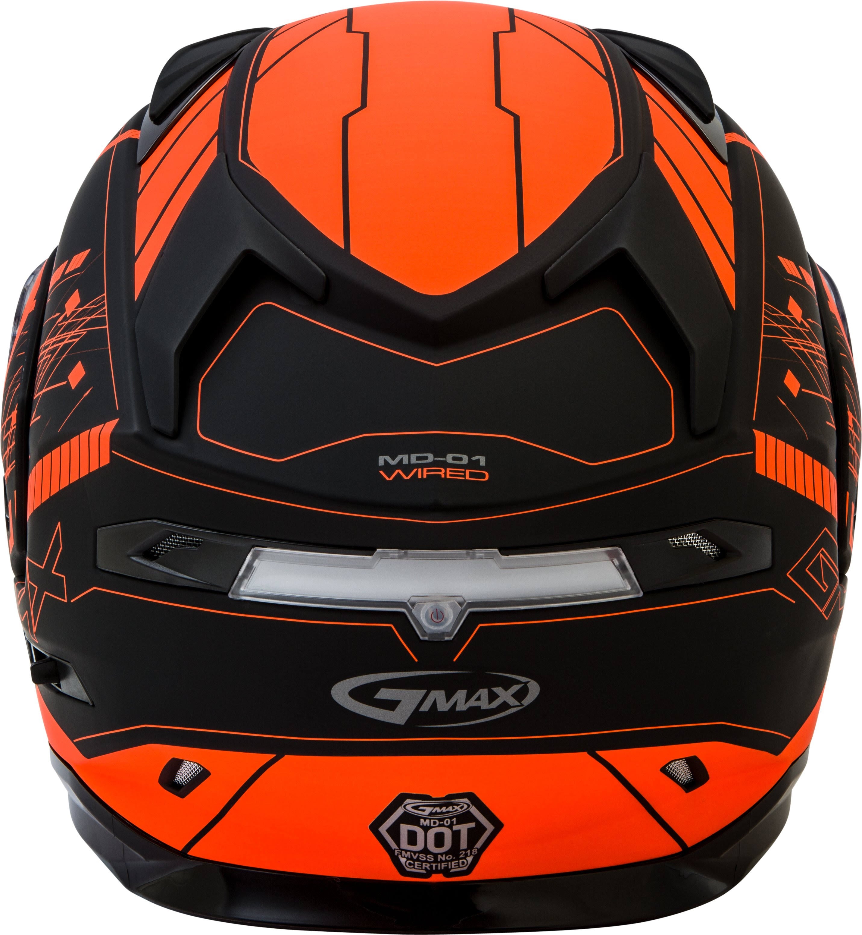 Modular Wired Snow Helmet Black/Neon Orange Medium Z457156
