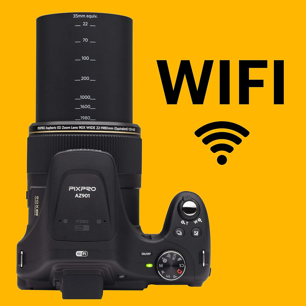 20MP Digital Camera with 90X Optical Zoom and 3 LCD (Black) N4651