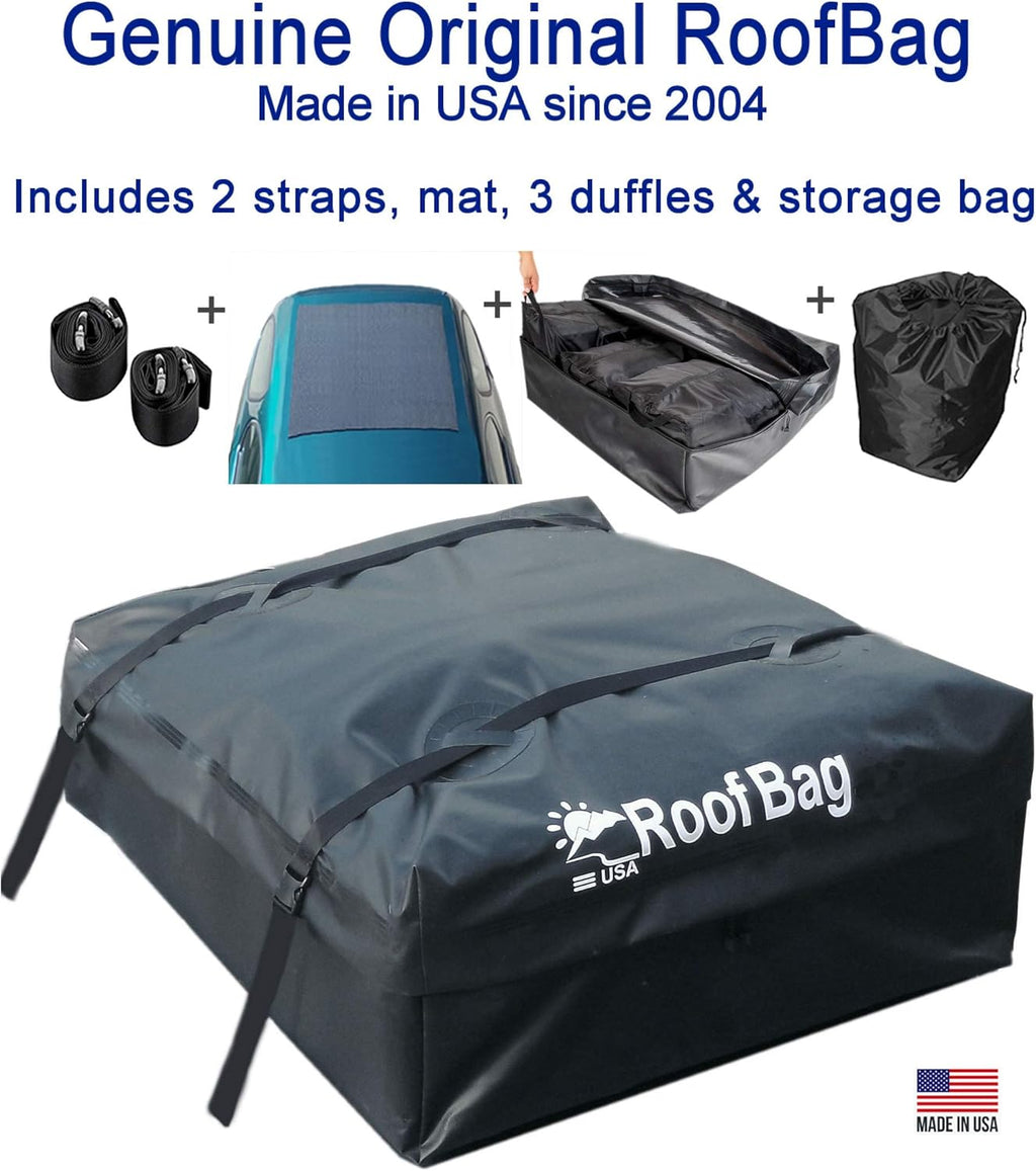 11 Cubic Feet Waterproof Rooftop Cargo Carrier with Straps and Storage Bag N53931