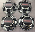 4X Set of 4 Chrome 6 Lug Center Caps Hubcaps for 16 17 Wheels L74562