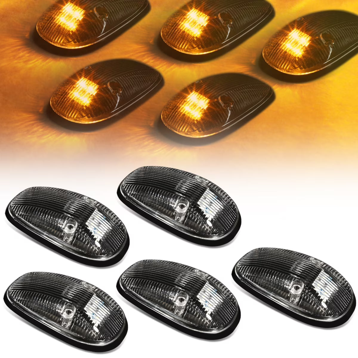 5 X LED Cab Roof Top Lights J62078