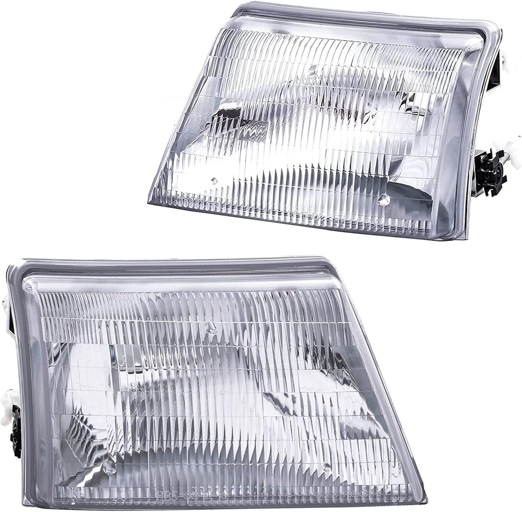 Headlight Assembly for 1998 1999 2000 Ford Ranger Pickup Truck Left Driver and Right Passenger Side without Bulbs Pack of 2 C83592