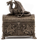 7-Inch Cold Cast Bronze Jewelry Box T809106