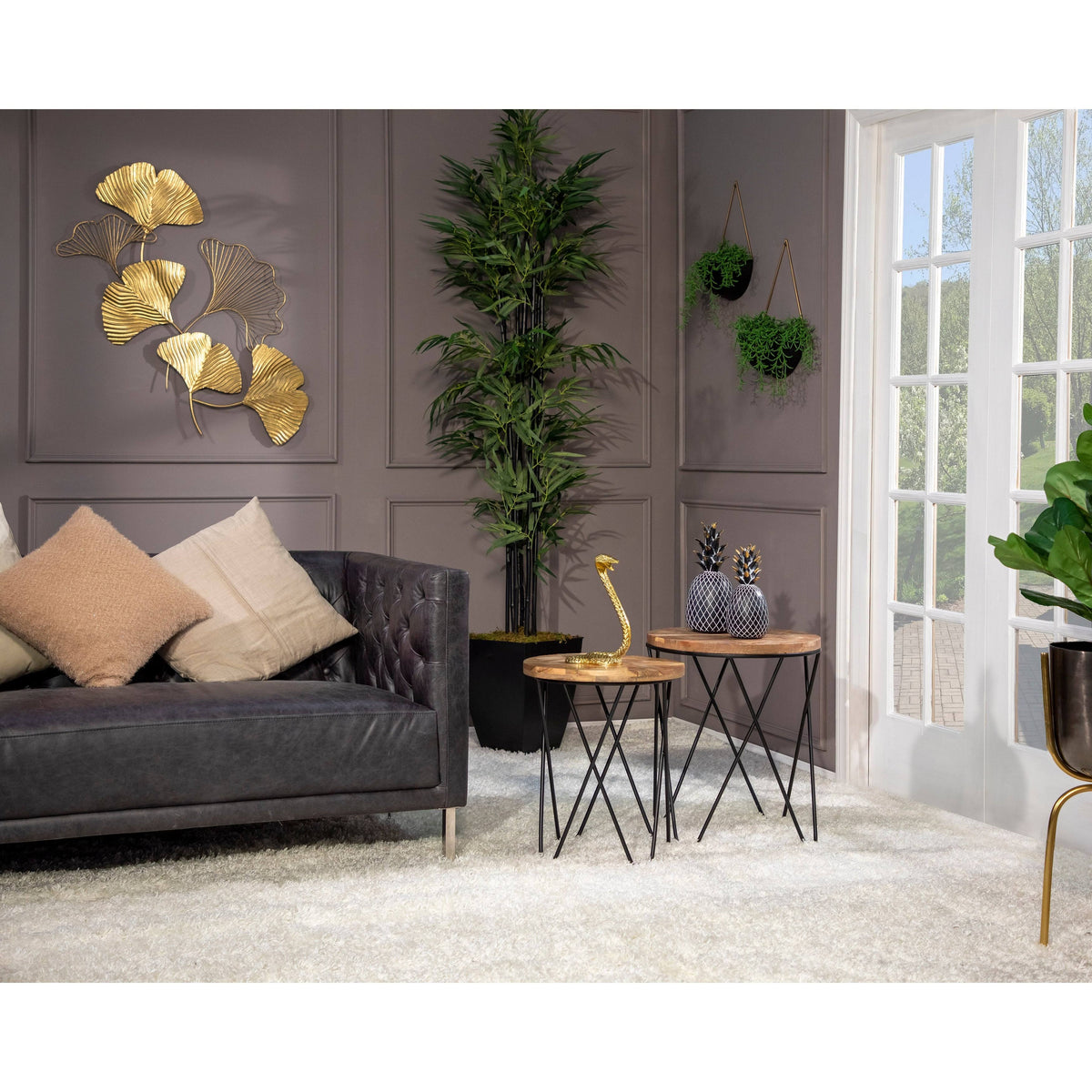 Gold Metal Petal Wall Decor B35629