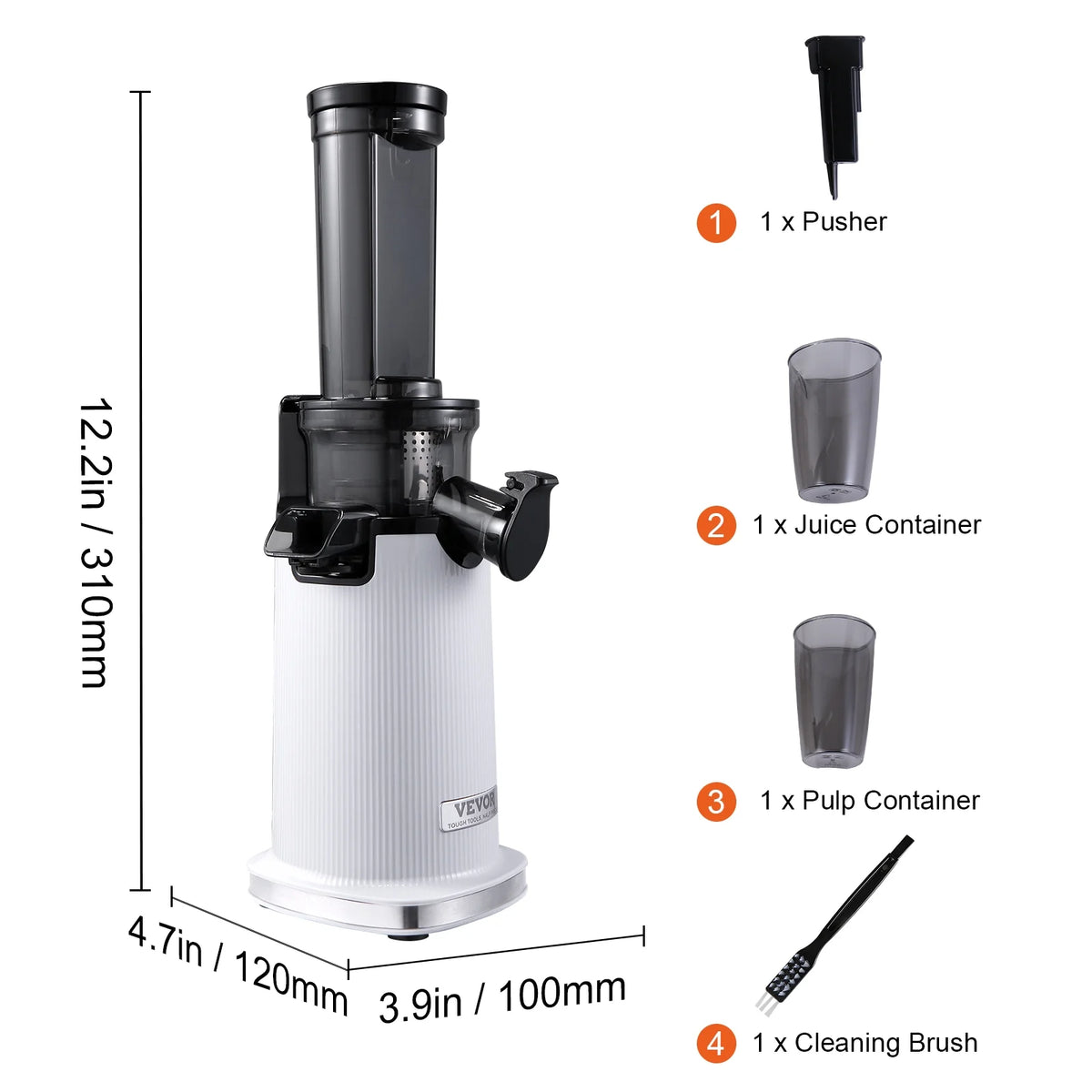 Masticating Slow Juicer Electric Cold Press Squeezer P817