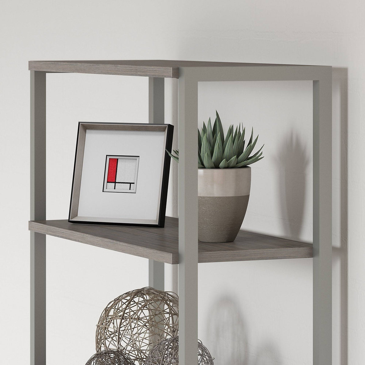 White Lateral File Cabinet with Hutch E7133
