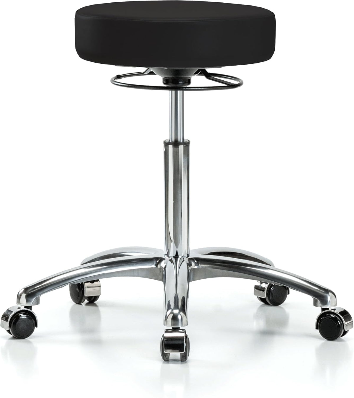 Cinder Fabric Adjustable Swivel Stool with Footring Q969237