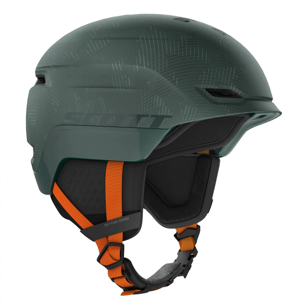 Sombre green pumpkin Orange Helmet E398