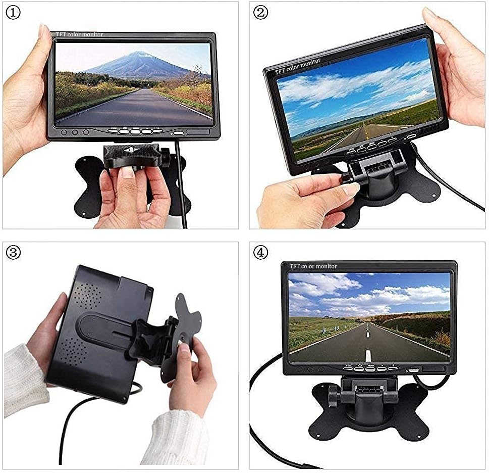 IP66 Waterproof 7 Inch Monitor Dual Camera Backup Camera Kit B9744