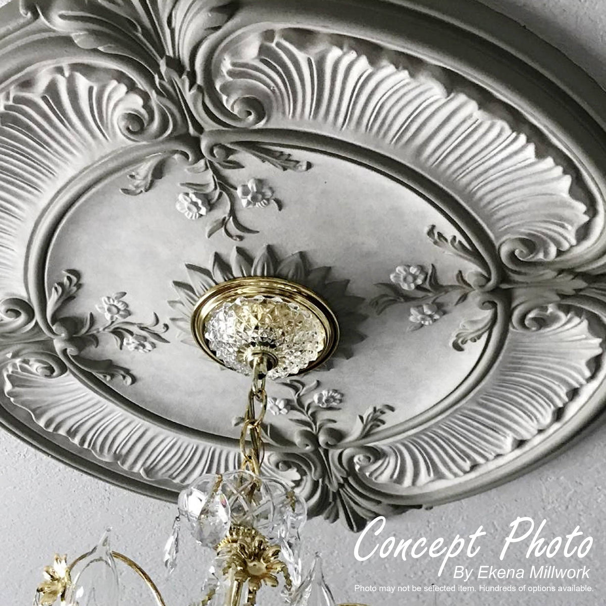 24x22OD x 4x22ID x 1 1/2x22P Ceiling Medallion Z654