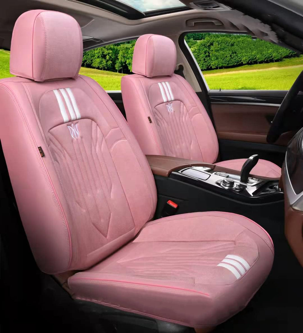 Black&Pink 5-Seater Full Set Universal Car Seat Covers F20314